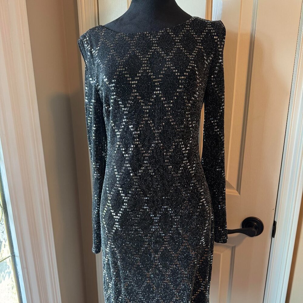 JH Evening Black & Silver Dress